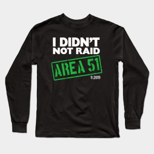 Area 51 Double Negative Long Sleeve T-Shirt